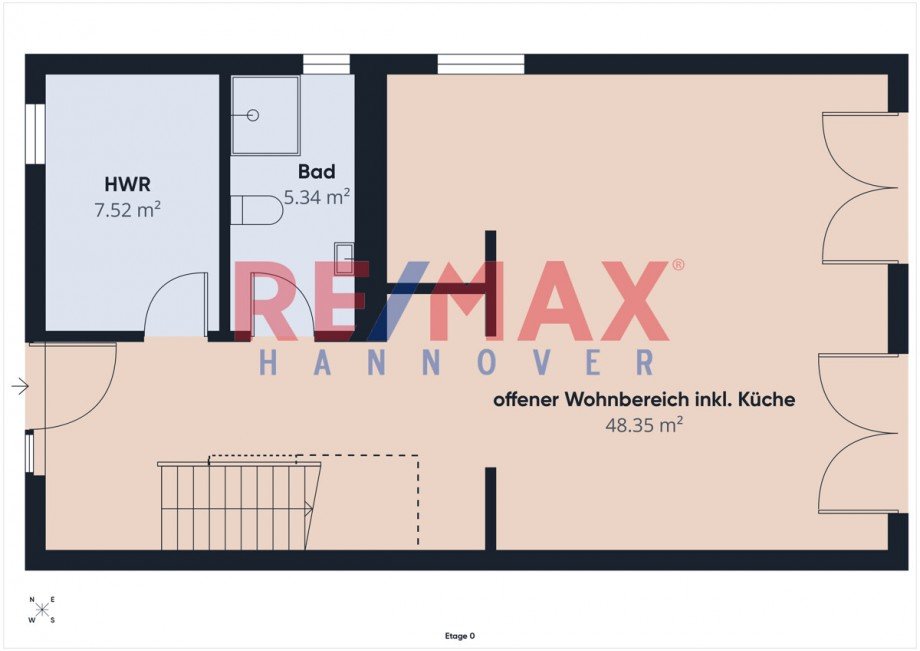 Erdgeschoss Reihenendhaus Visselh�vede