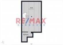 Grundriss Studio Giraffe Helle Maisonette-Wohnung �ber den D�chern von Anderten - 4 Zimmer, EBK, Keller, Studio