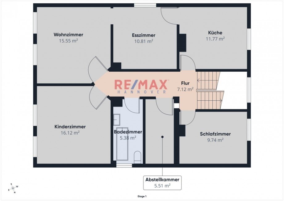 Grundriss OG Einfamilienhaus Stadthagen