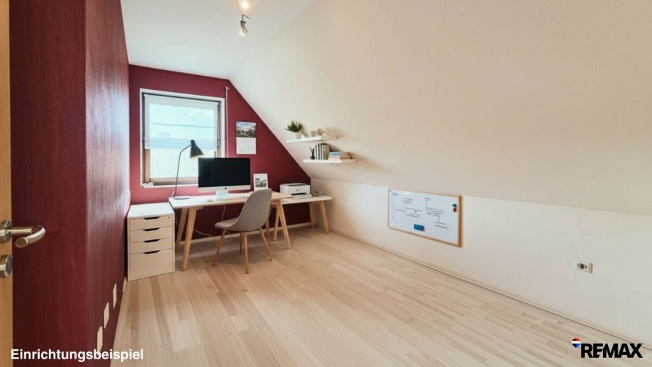 Arbeitszimmer gestaged Maisonettewohnung Nordstemmen / Barnten