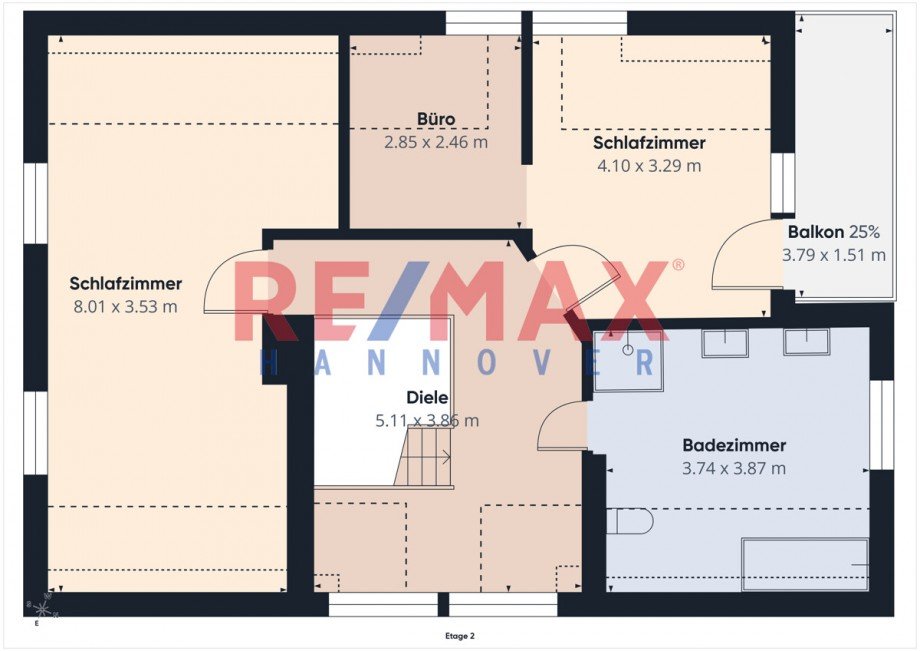 Grundriss DG Einfamilienhaus Barsinghausen / Bantorf
