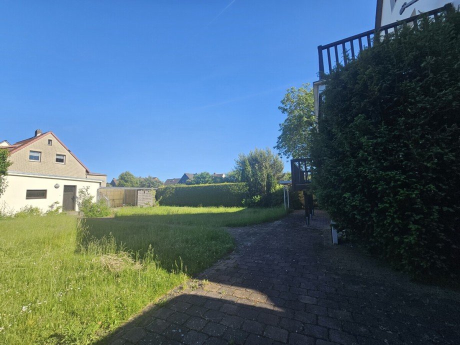 Blick in den Garten Erdgeschosswohnung Hannover