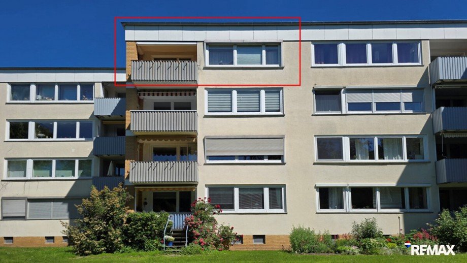 Gartenansicht Kennzeichnung Etagenwohnung Hannover-D�hren