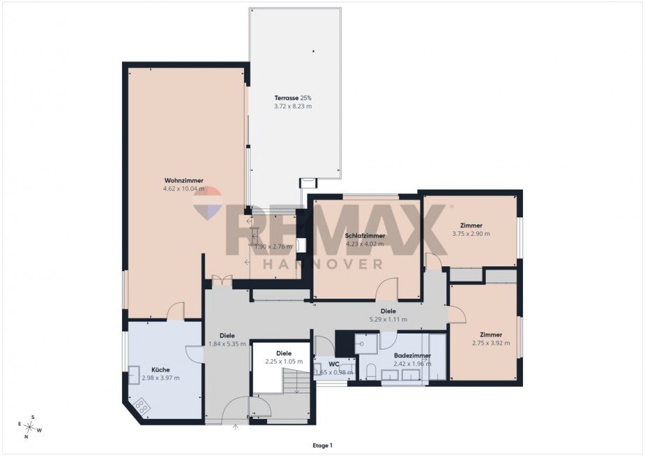 Grundriss EG Bungalow Hannover / Gro�-Buchholz