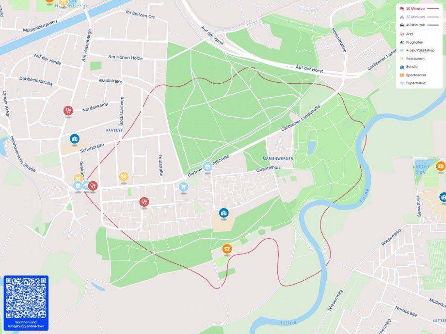 Lageplan Etagenwohnung Hannover / Marienwerder