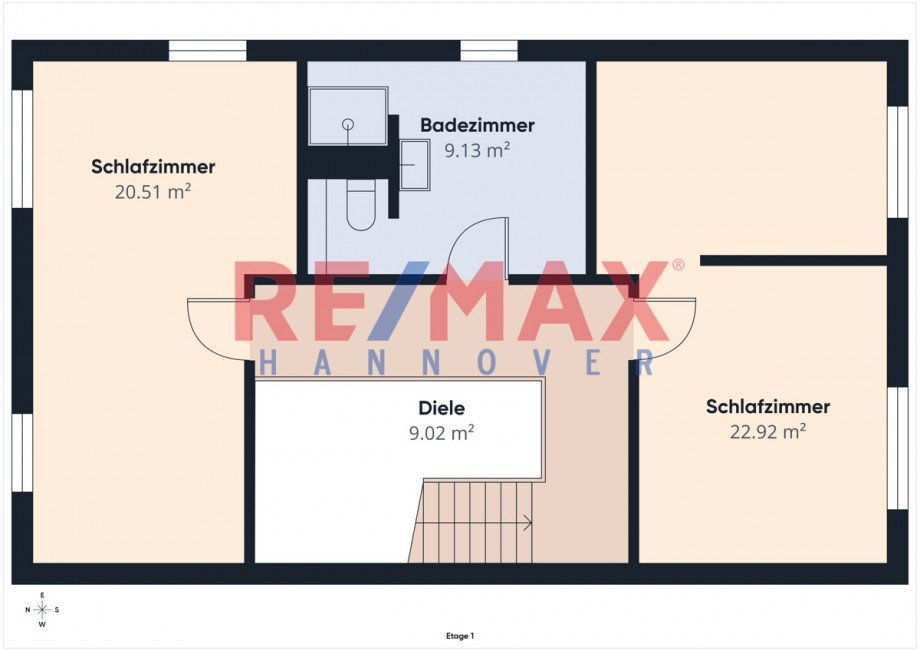 Obergeschoss Reihenhaus Hannover / Badenstedt