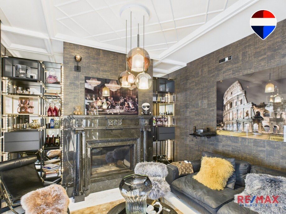Wohn-Kaminzimmer Villa Hannover / Isernhagen-S�d