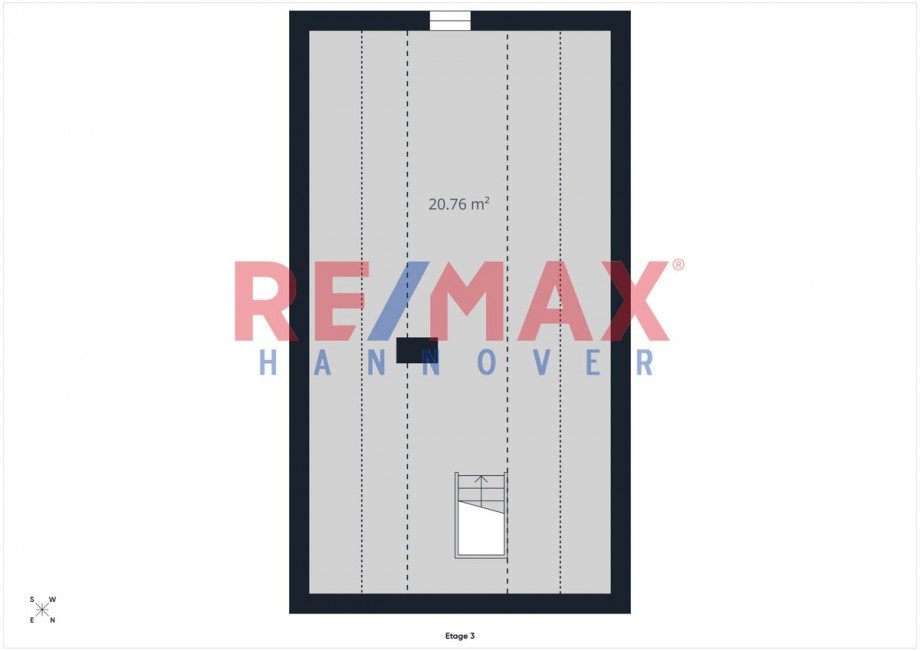 Grundriss DG Ausbaureserve Mehrfamilienhaus Hannover