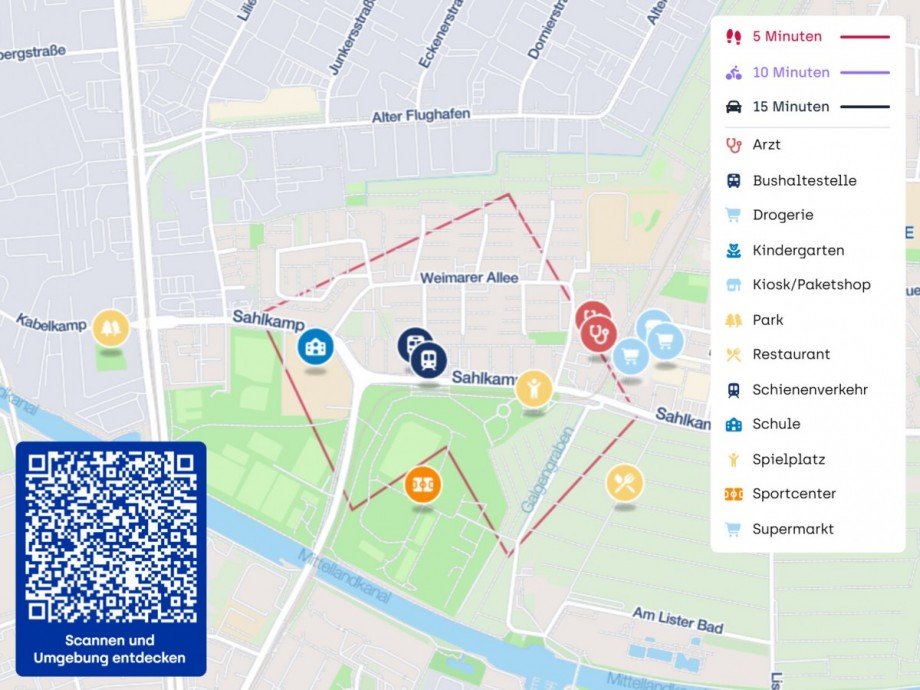 Lageplan Etagenwohnung Hannover