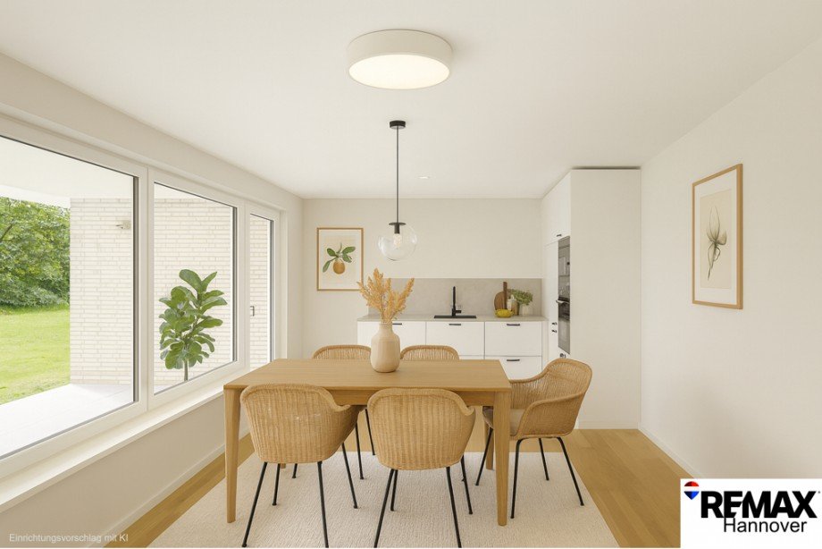 offene K�che mit Einrichtung Erdgeschosswohnung Hagenburg