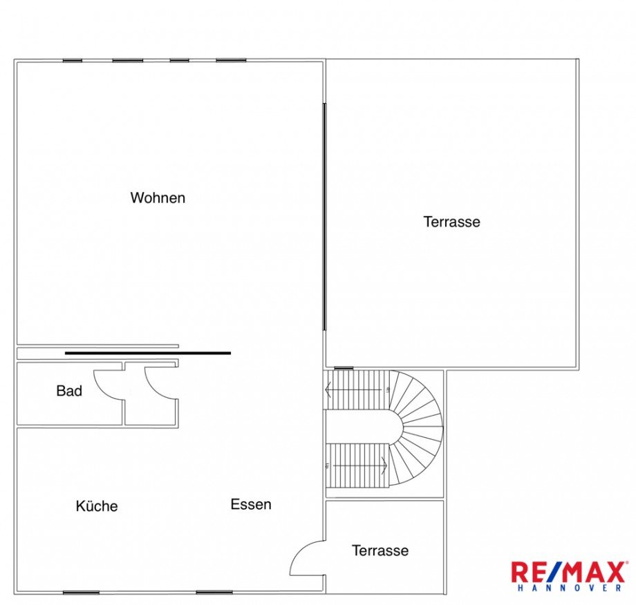Grundriss OG Penthousewohnung Hannover