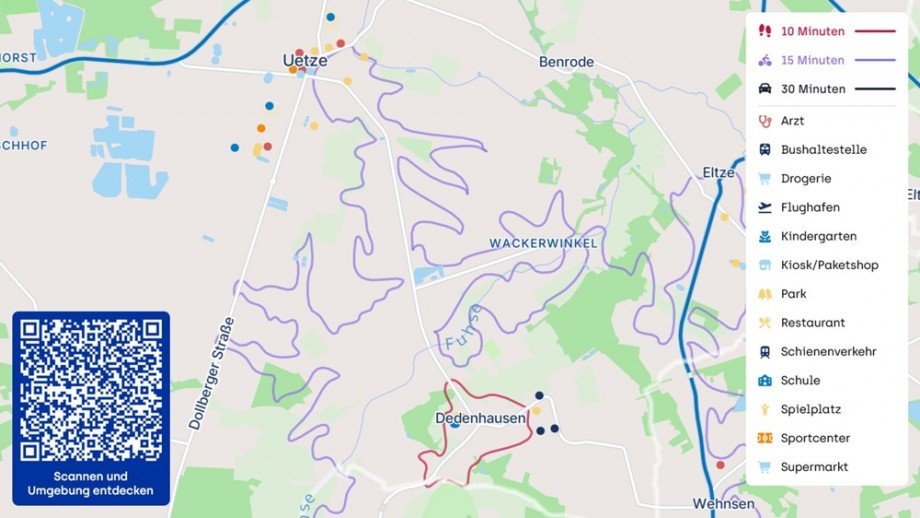 interaktiver Lageplan Landhaus Uetze / Dedenhausen