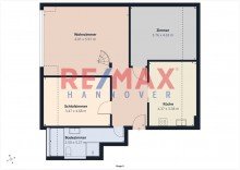 Grundriss Giraffe Helle Maisonette-Wohnung �ber den D�chern von Anderten - 4 Zimmer, EBK, Keller, Studio