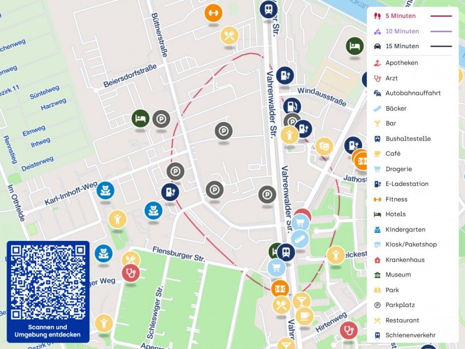 Lageplan Einzelhandel Hannover