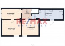 Grundriss DG Charmante Doppelhaush�lfte in ruhiger Wohnlage