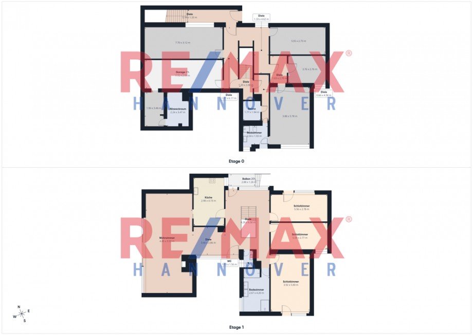 Grundriss alle Einfamilienhaus Hamb�hren