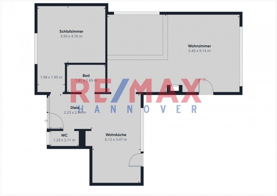 Grundriss Erdgeschosswohnung Hagenburg
