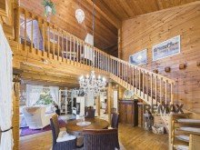 Wohnzimmer EG (4) Blockholzhaus Idylle mit Pool, Kamin & Sauna: Dein t�gliches Urlaubsgef�hl