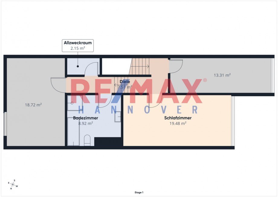 Grundriss OG Etagenwohnung Hannover