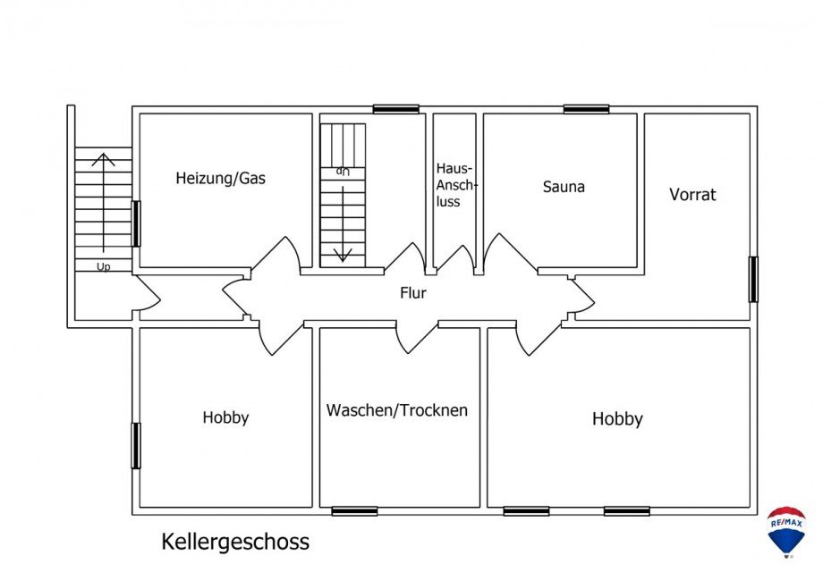 Grundriss Kellergeschoss Einfamilienhaus Algermissen-Bledeln