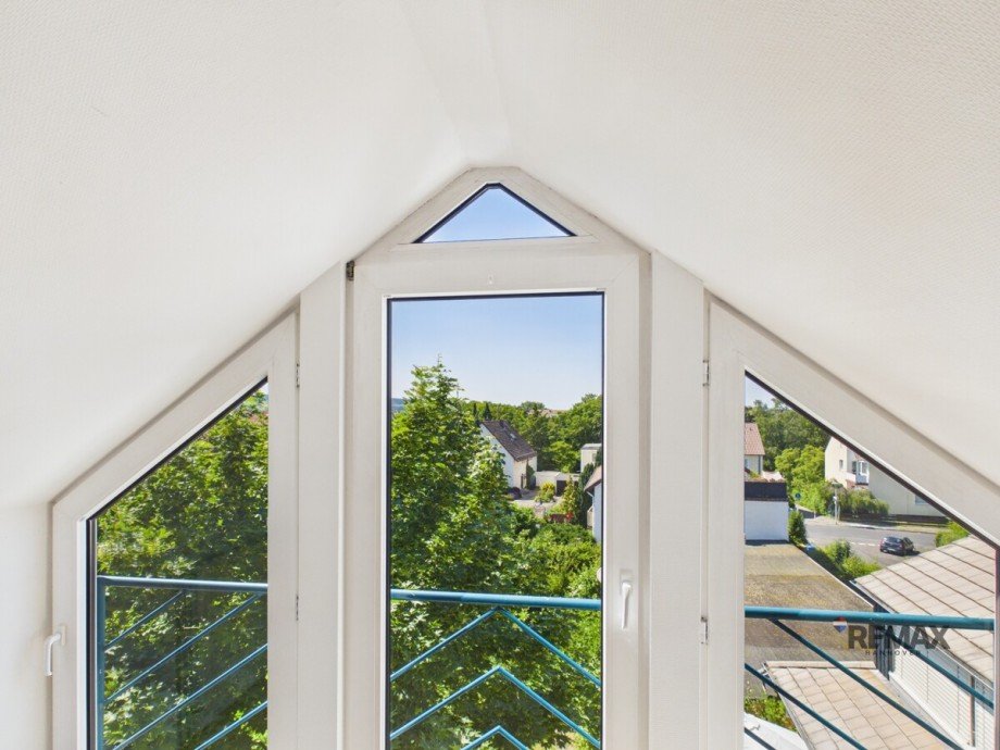 Blick aus dem zentralen Studiofenster Reihenmittelhaus Hildesheim