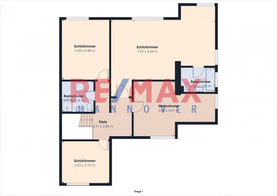 Grundriss OG Einfamilienhaus Isernhagen