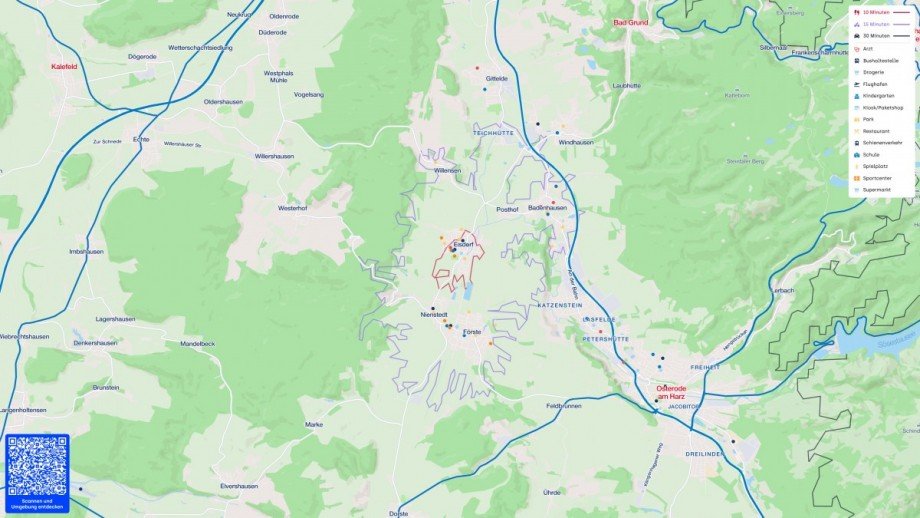 Lageplan (Makro) Erdgeschosswohnung Bad Grund (Harz)