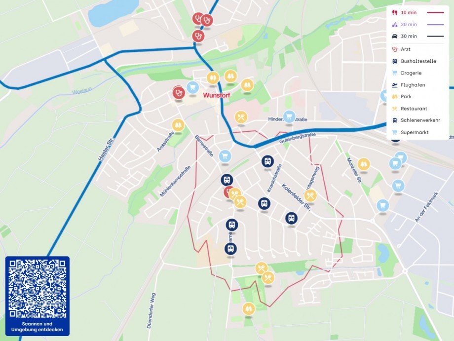Lageplan Etagenwohnung Wunstorf