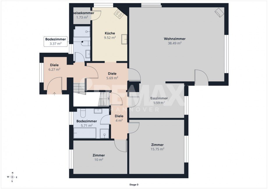 Grundriss-EG Zweifamilienhaus Lindwedel