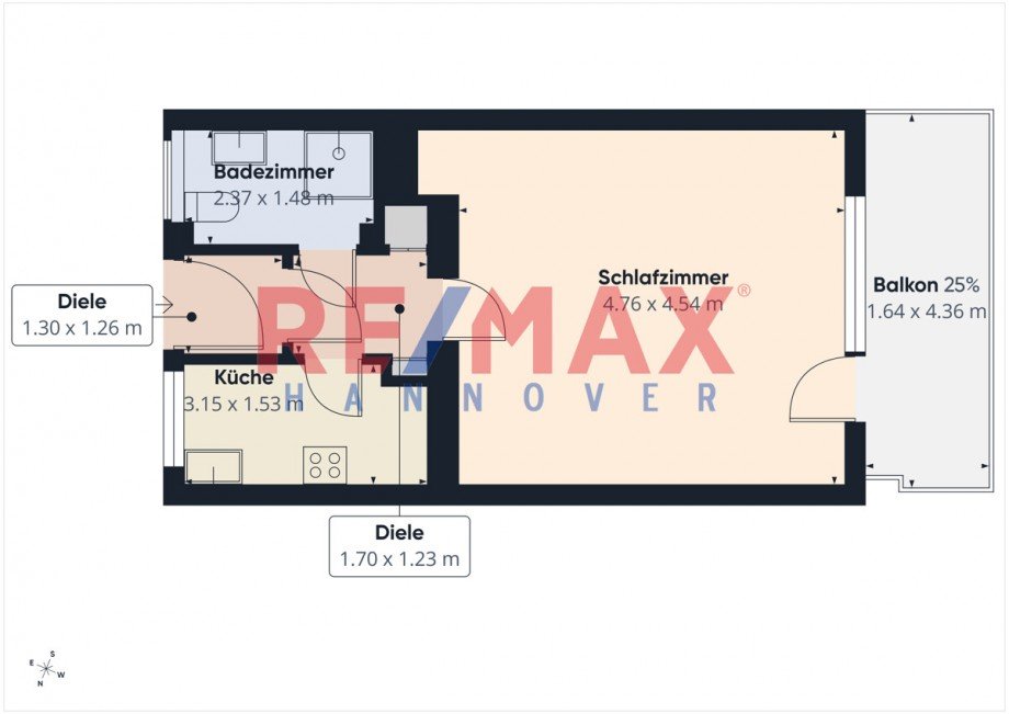 Grundriss Etagenwohnung Wunstorf