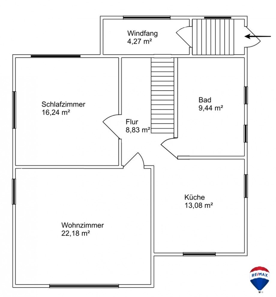 Grundriss EG Einfamilienhaus Hohne