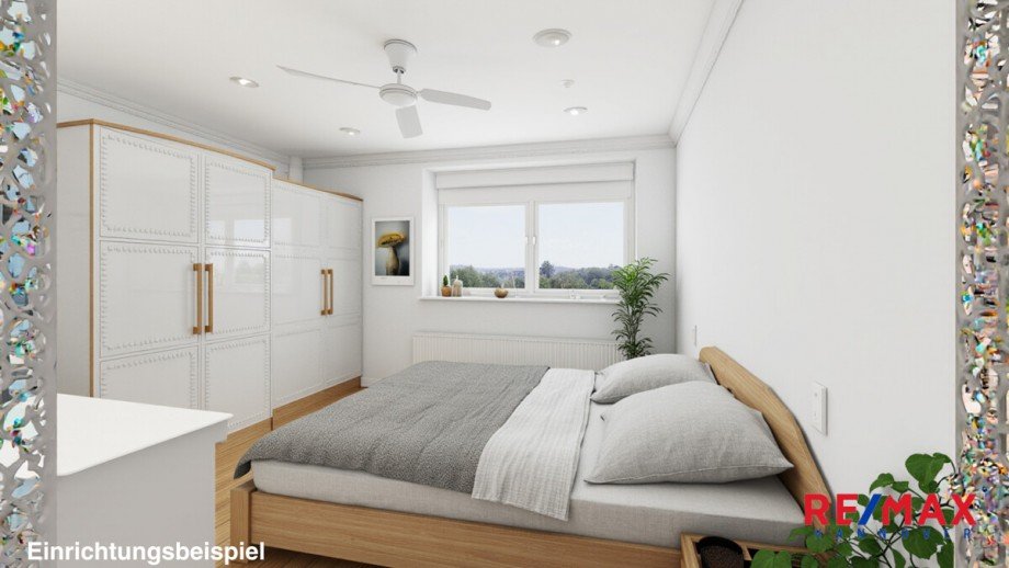 Schlafzimmer OG gestaged Zweifamilienhaus Wedemark / Bissendorf