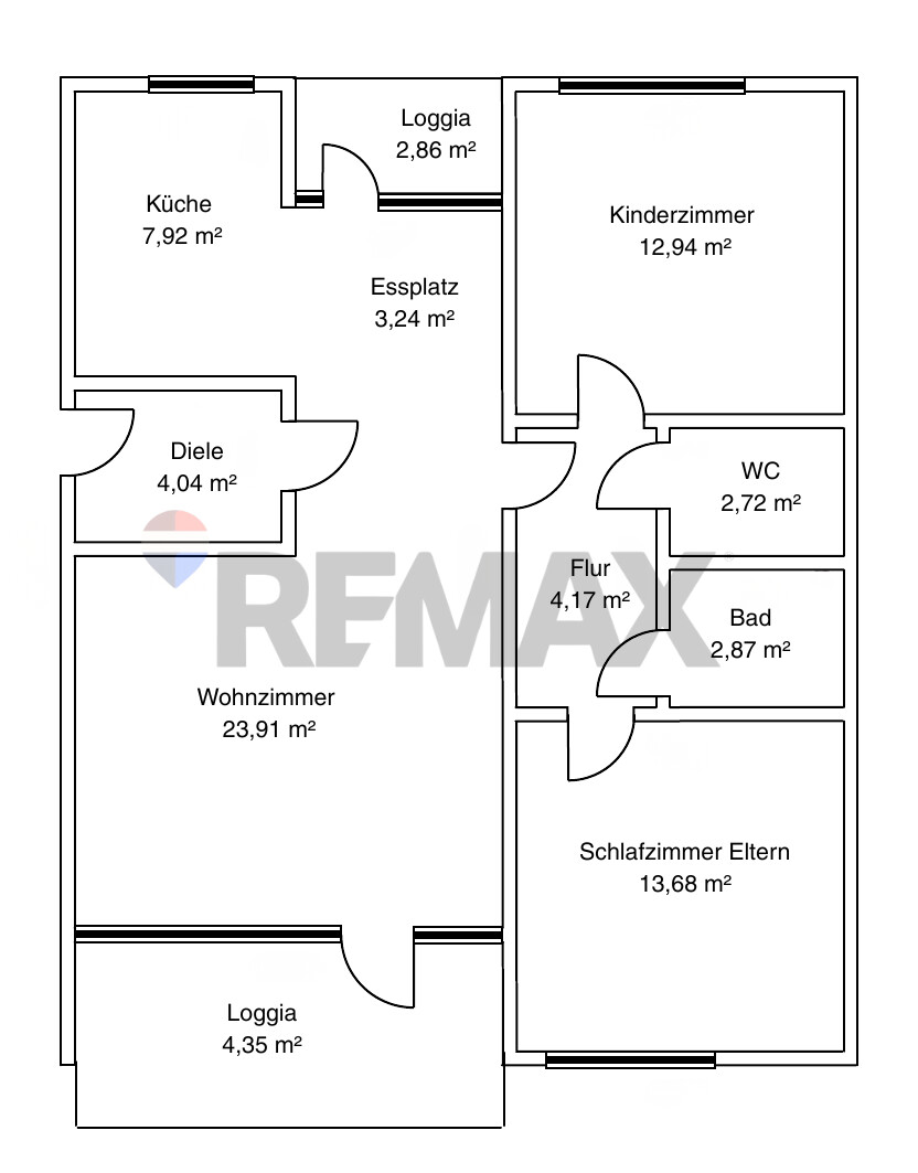 Grundriss neu Etagenwohnung Laatzen