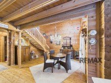 Wohnzimmer EG (3) Blockholzhaus Idylle mit Pool, Kamin & Sauna: Dein t�gliches Urlaubsgef�hl