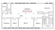Grundriss RE/MAX vermietet: Moderne B�rofl�che f�r stilles Gewerbe in Hannover-D�hren