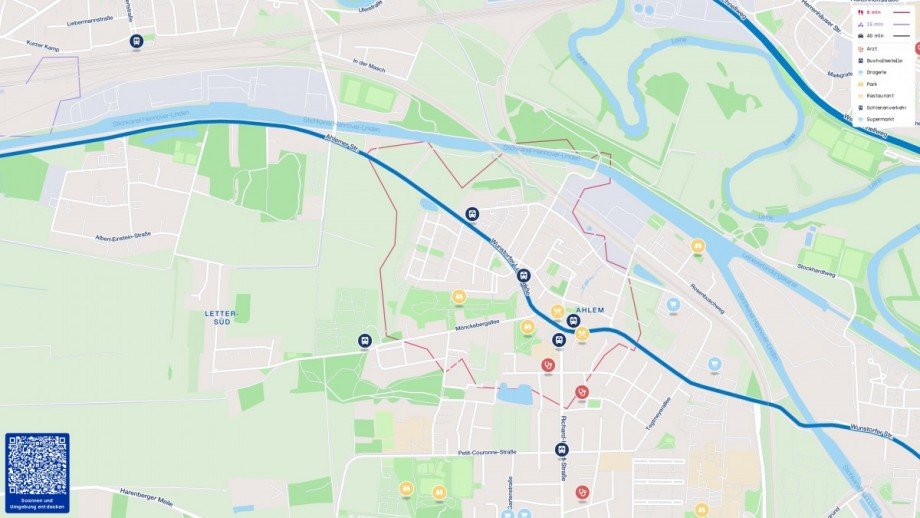 Site plan Bungalow Hannover
