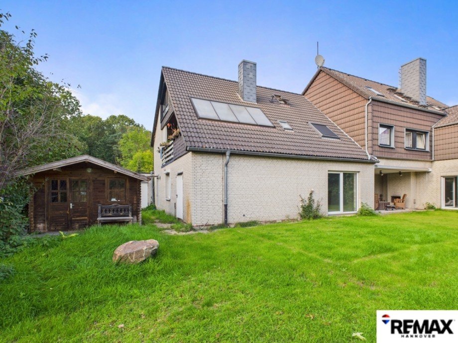 Garten mit Sauna Erdgeschosswohnung Hagenburg