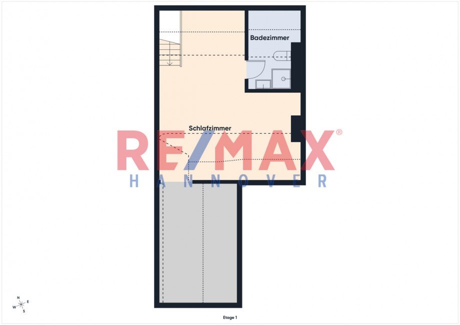 Grundriss 2.Ebene Maisonettewohnung Hannover