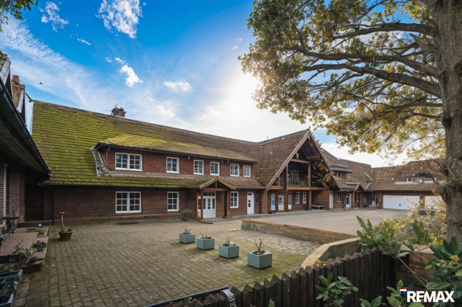 Hauptfl�gel von Osten Haus Wedemark-Abbensen