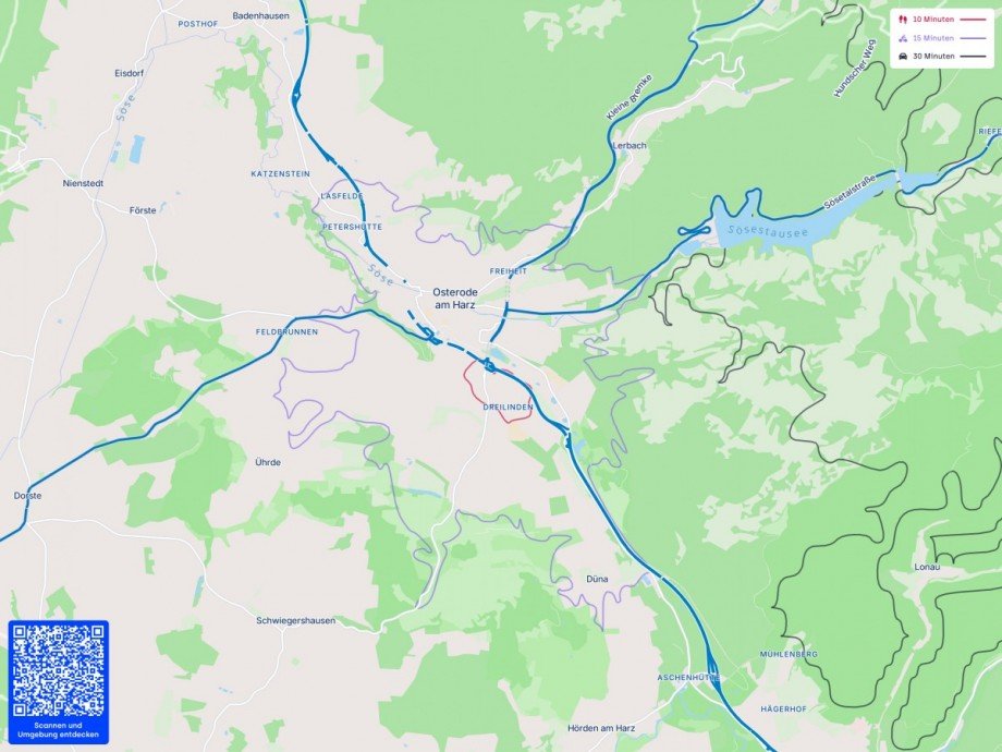 Lageplan (Makro) Einfamilienhaus Osterode am Harz