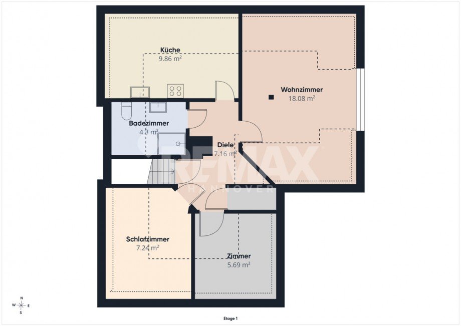 Grundriss-OG Zweifamilienhaus Lindwedel