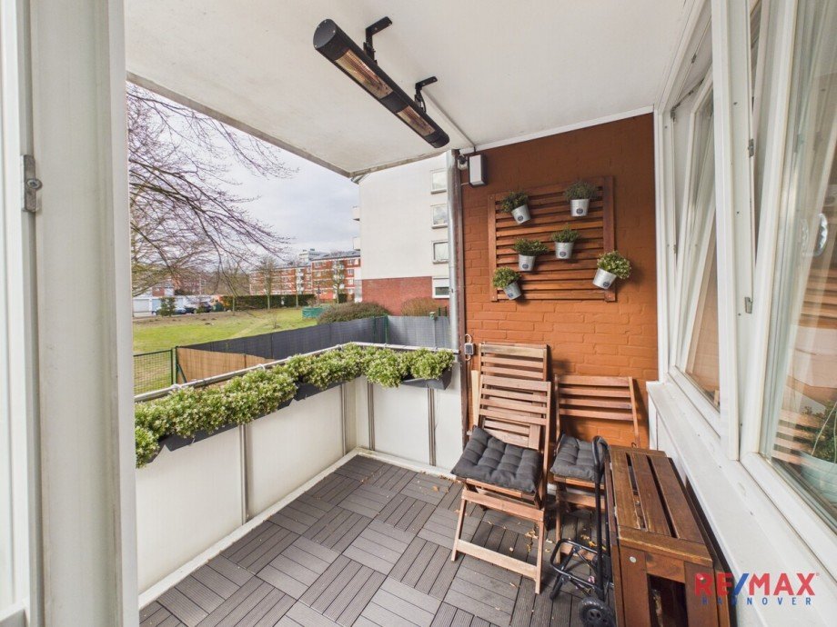 Balkon Erdgeschosswohnung Hannover