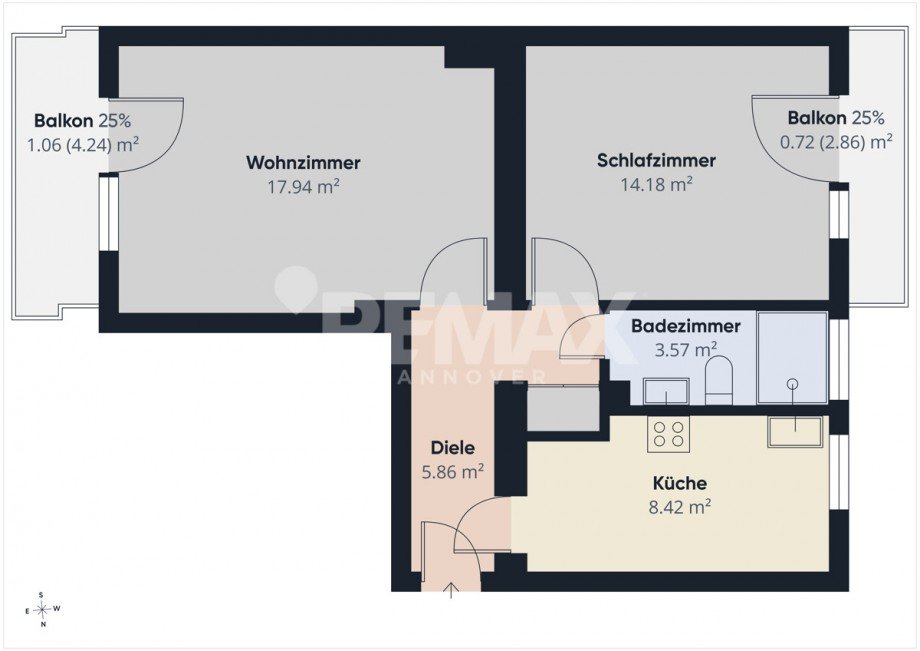 Grundriss Etagenwohnung Hannover / List