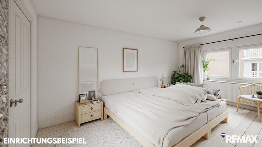 Schlafzimmer gestaged Reihenmittelhaus Hemmingen