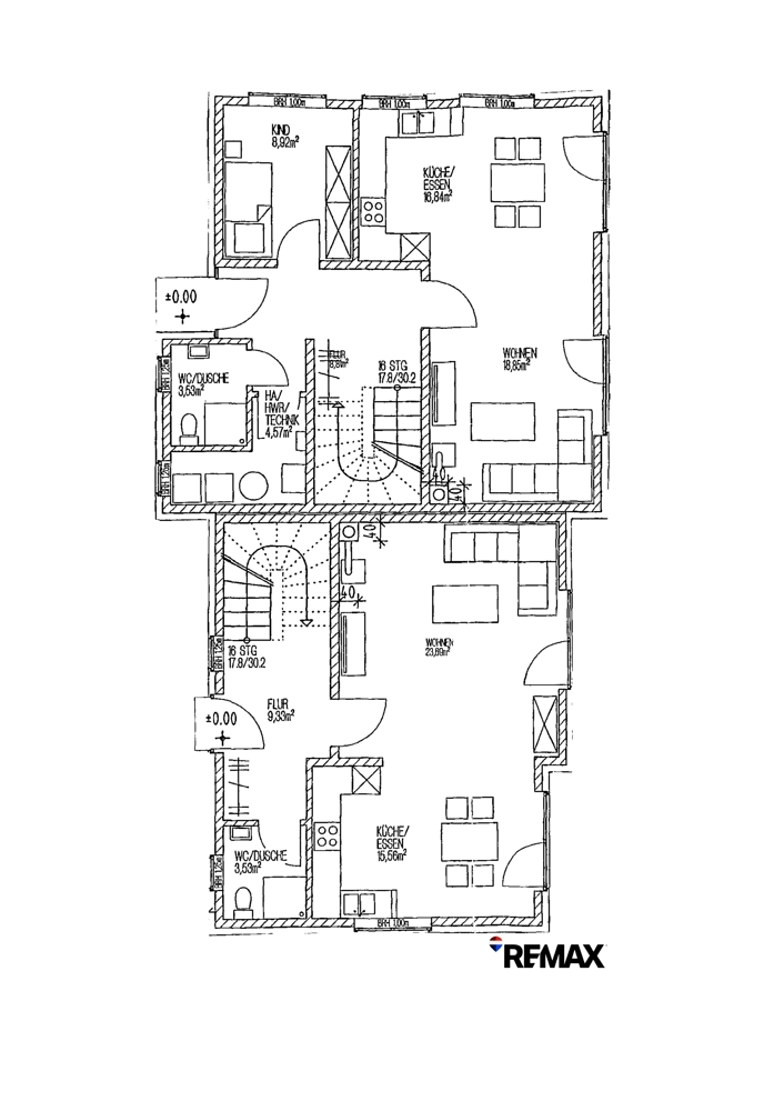 Grundriss EG Zweifamilienhaus Burgdorf
