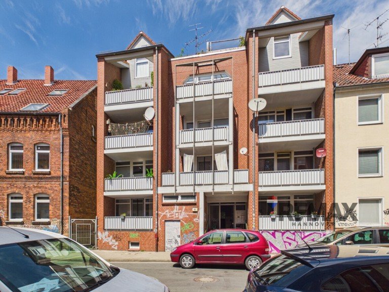 Hausansicht Hannover Maisonettewohnung Wohnen �ber zwei Etagen - helle Maisonettewohnung mit doppeltem Balkon-Genuss in der Nordstadt